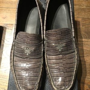 Prada Signature driver loafers